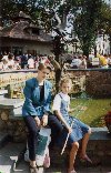 Olga and Dasha at the zoo